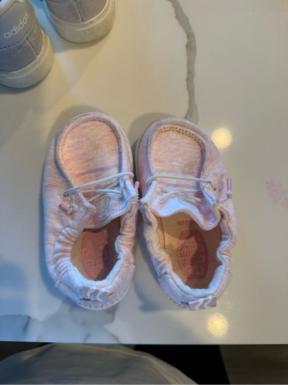 Kids Pink Slip-On Athletic Shoes